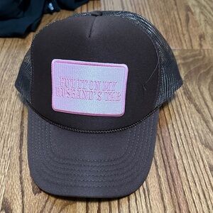 Source Unknown Brown and Pink Trucker Hat
